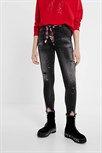 jeansy Desigual Bow denim black wash