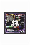 šatka Desigual Mickey Glitch Square negro