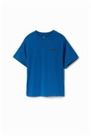 tričko Desigual Heart azul petro