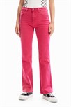 jeansy Desigual Justin fucsia glamour