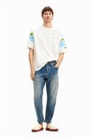 džínsy Desigual Adrien denim medium wash