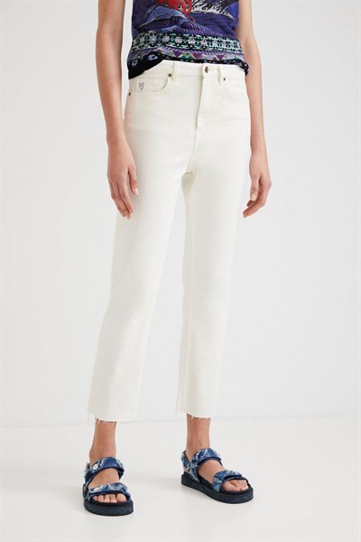 jeansy Desigual Davinia blanco