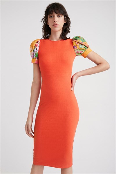 šaty Desigual Globo naranja