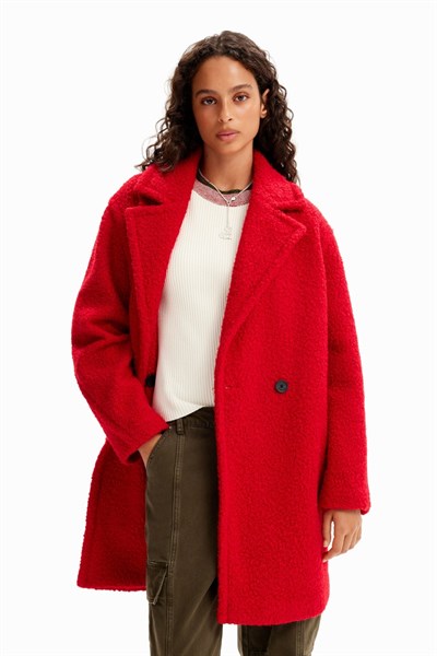 kabát Desigual London rojo roja