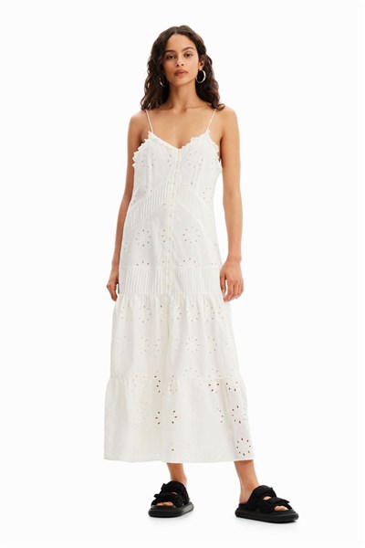šaty Desigual Vitoria blanco