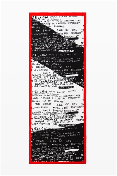 šatka Desigual Letters Rectangle negro