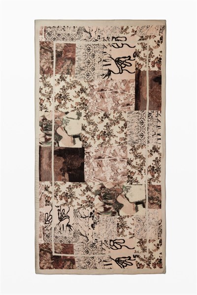 šátek Desigual Tapestry Rectan crudo beige