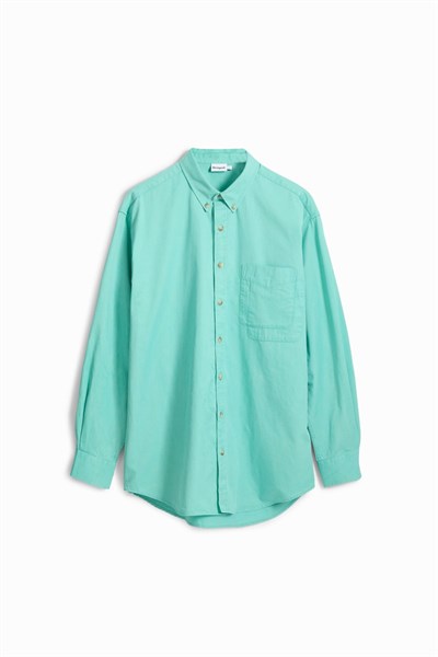 košeľa Desigual Shirt verde manzana