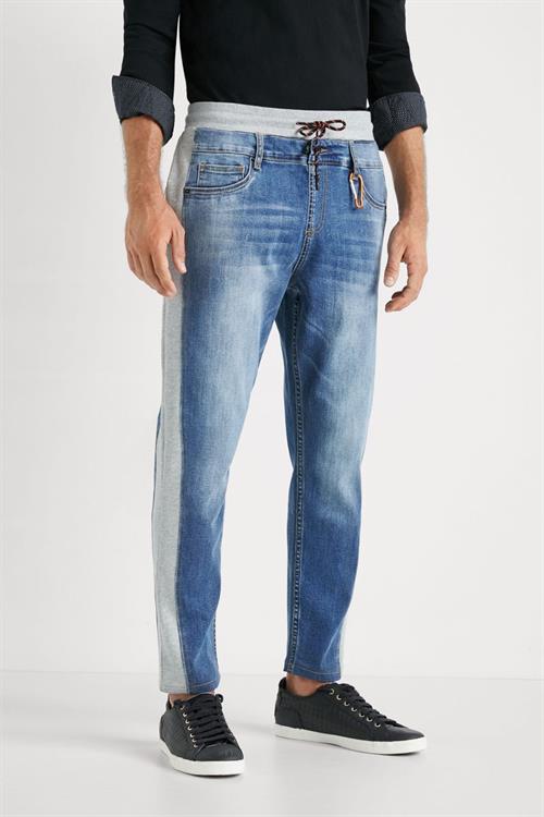 jeansy Desigual Walom gris vigore claro