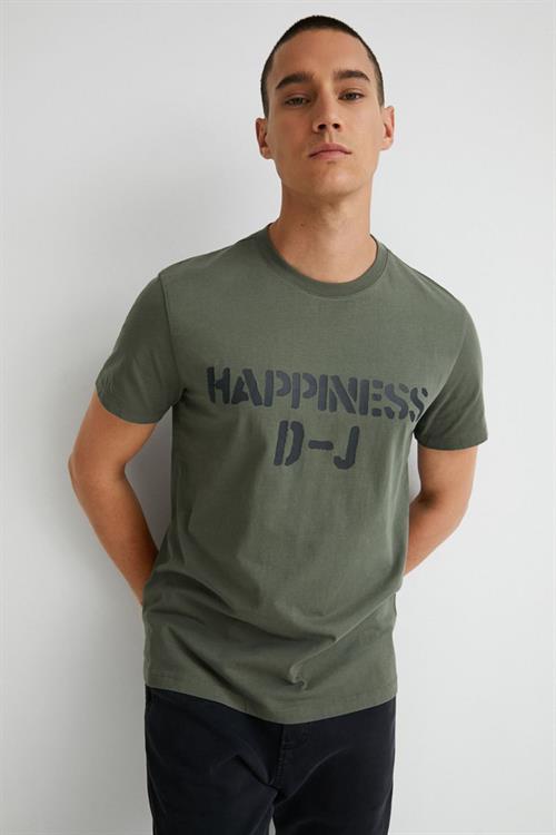 tričko Desigual Barnaby Militar militar delavado