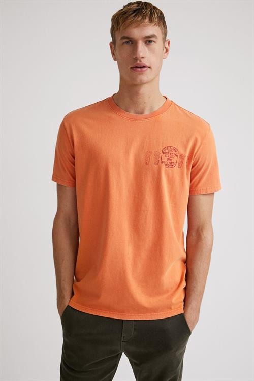tričko Desigual Baruch Naranja naranja fluor