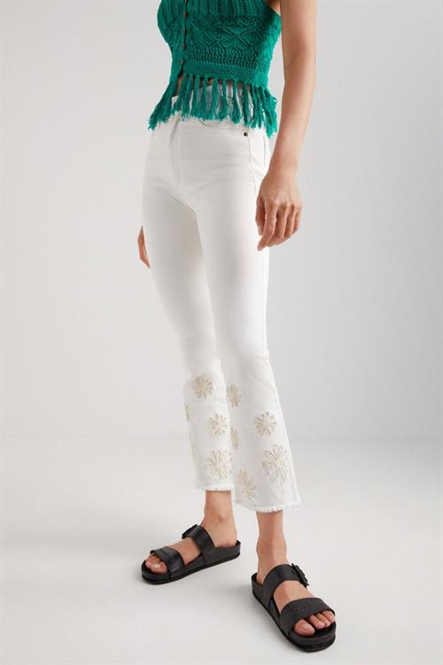 jeansy Desigual Gala blanco