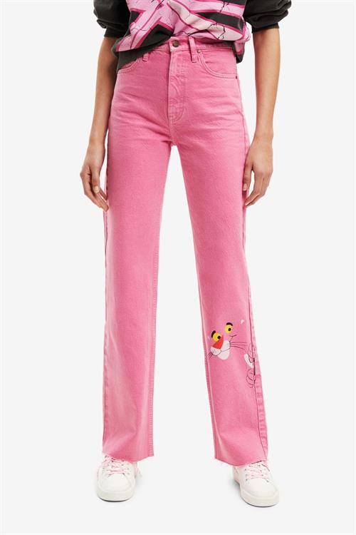 džínsy Desigual Pink Pink Panther turosa