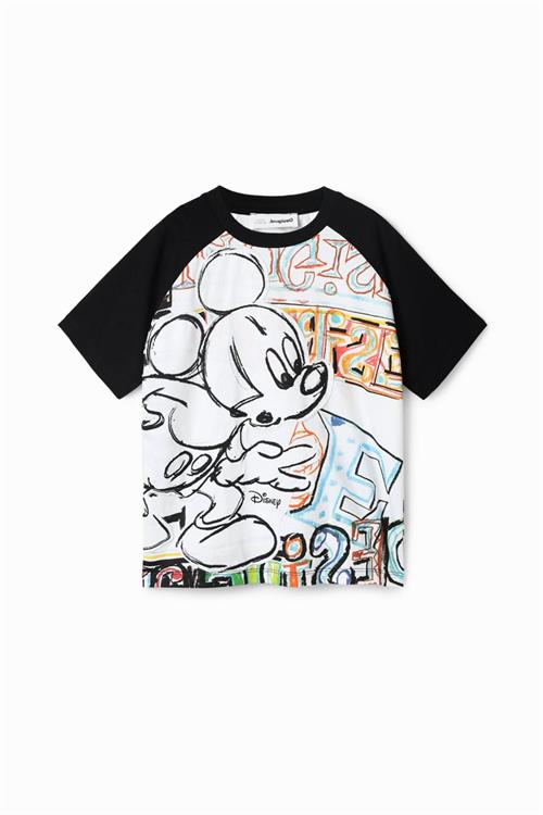 tričko Desigual Mickey Letters blanco