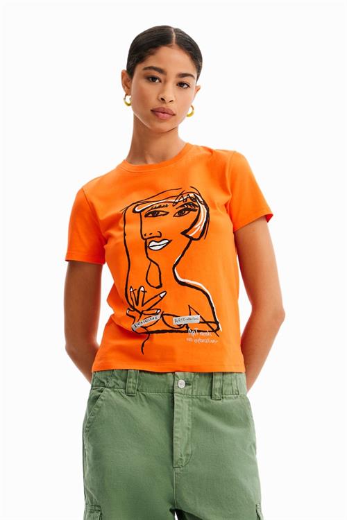 tričko Desigual Maca naranja