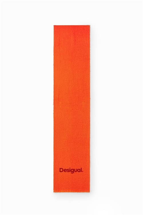 šál Desigual Plain Logo naranja