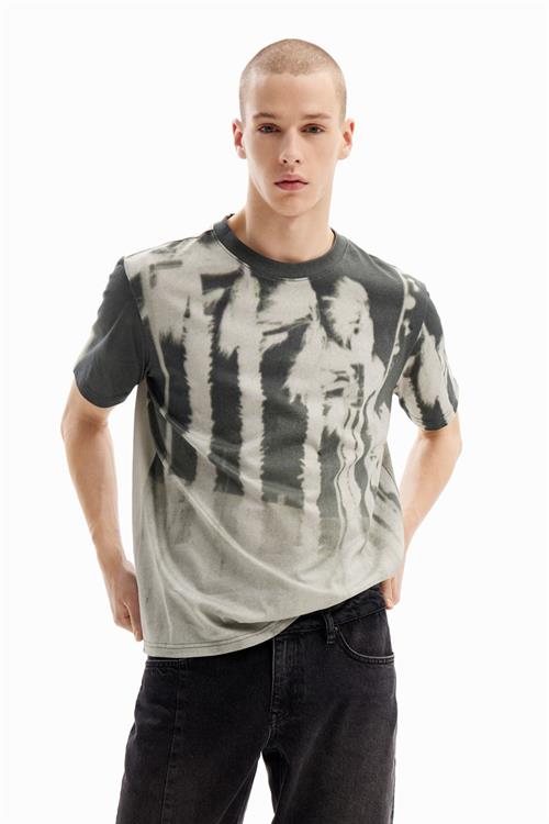 tričko Desigual Leo gris medio