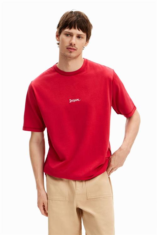 tričko Desigual T-shirt rojo fresa